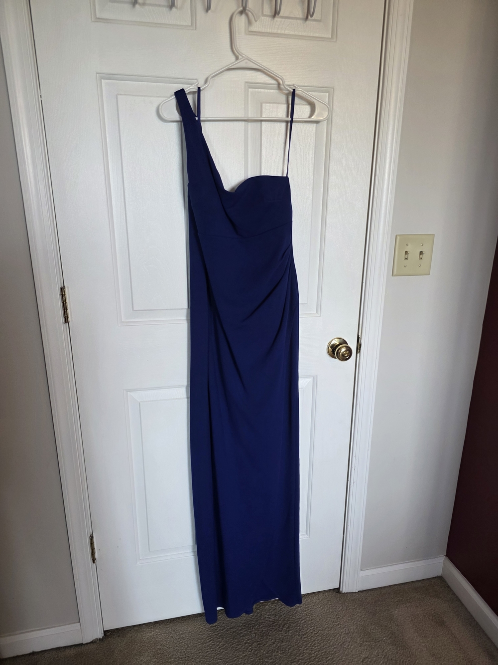 Windsor One-Shoulder Royal Blue Gown